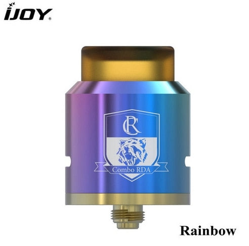 Original IJOY COMBO RDA Atomizer W/ 810 ULTEM Drip Tip Bottom Airflow 2-post Build Deck RDA Tank Atomizer Vs TFV12 Tank Vape