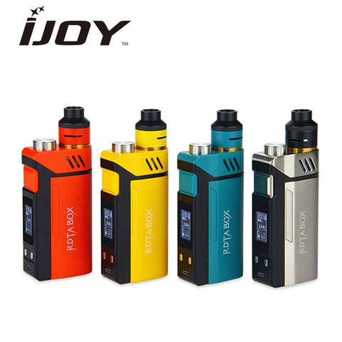 Original IJOY RDTA BOX Kit 200W with 12.8ml Large Capacity with IMC-3 Coil Deck E-Cigarette Vape Kit 200W RDTA BOX Vape Kit
