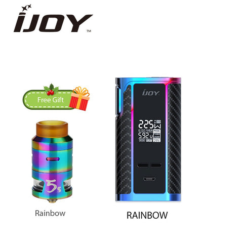 Electronic Cigarette IJOY Captain PD1865 225W TC MOD with 2.6ml RDTA 5S Tank Max 225W Output Huge Power Vs PD1865 Box Mod Vape