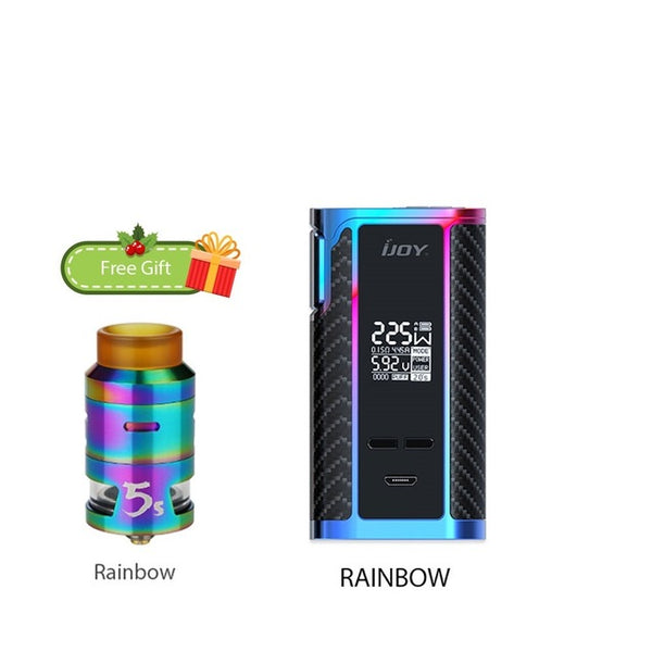 Electronic Cigarette IJOY Captain PD1865 225W TC MOD with 2.6ml RDTA 5S Tank Max 225W Output Huge Power Vs PD1865 Box Mod Vape