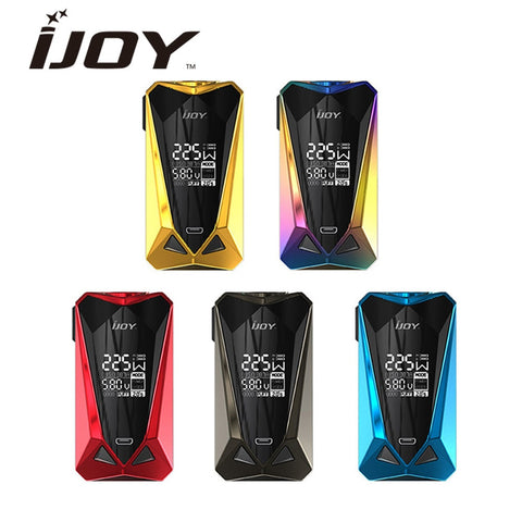 New Original 225W IJOY Diamond Mini TC Box MOD Max 225W Output No 18650 Battery Box Mod Fit Diamond Baby Tank Vape Mod Vs PD1865