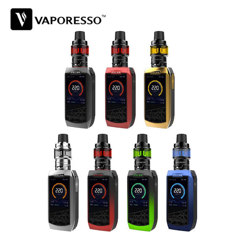 Original Vaporesso Polar 220W TC Kit W/ 2ml/ 6.5ml Cascade Baby SE Tank & Perfect Prismatic Appearance E-cig Vape Kit No Battery