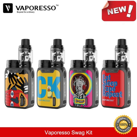 Vaporesso Swag Kit 80W 18650 Box Mod with 3.5ml NRG SE Vape Tank GT Coil Vaporizer E-Cigarette Kit VS Smok Electronic Cigarette