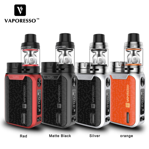 Original Vaporesso SWAG Kit 80W SWAG Box Mod with NRG SE Tank (3.5ml)/Mini (2ml) Tank E-Cigarettes Vape Kit No 18650 Battery