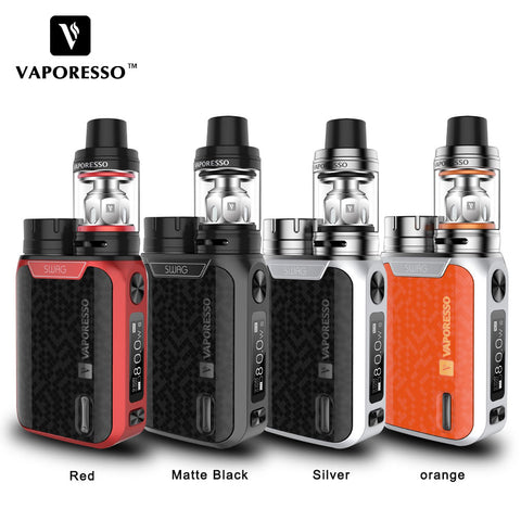 Original Vaporesso SWAG Kit 80W SWAG Box Mod with NRG SE Tank (3.5ml)/Mini (2ml) Tank E-Cigarettes Vape Kit No 18650 Battery