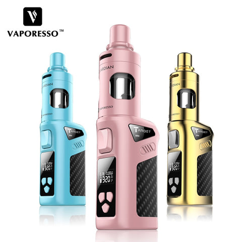 Original Vaporesso Target Mini Vape Kit 40W VW/VT 1400mah battery 2ml Guardian Tank Electronic Cigarette Target Mini Mod Battery