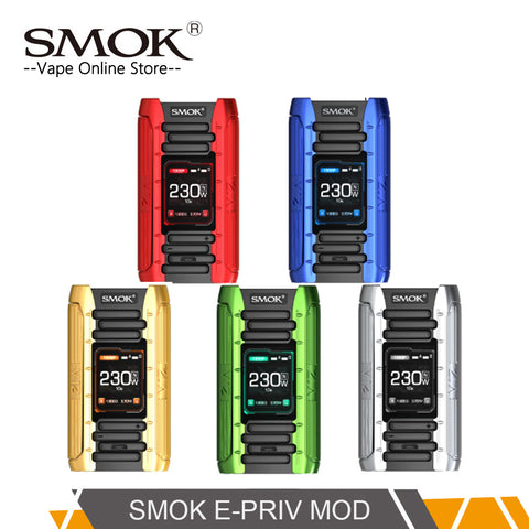 Original SMOK E-PRIV mod 230W E-Priv Box MOD Vape mod Firmware Upgradeable for Tfv12 Prince Vs Smok X-priv & G-priv 2 kit