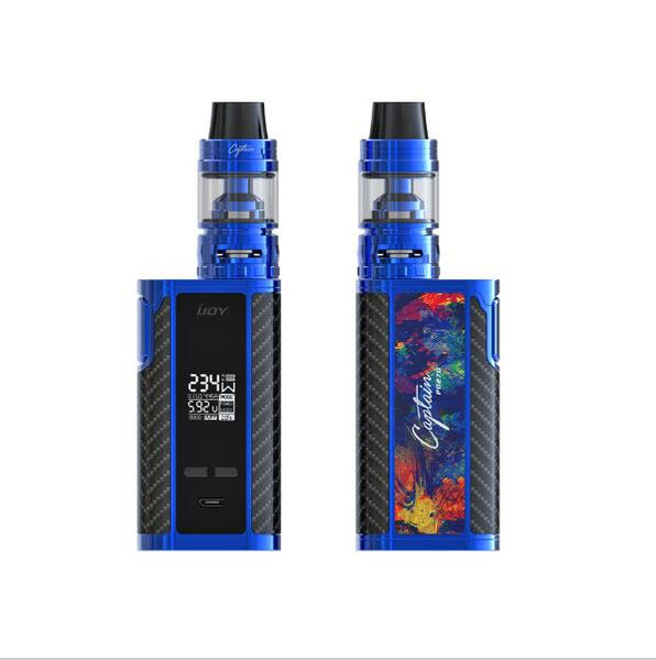 in stock IJOY Captain PD270 KIT With 20700 3000mAh batteries 234W Cgunmetaptain PD270 BOX MOD and 4ml Captain S subohm tank vape